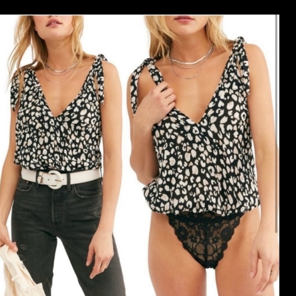 NWOT Intimately by Free People, Medium Body Suit-NEW, animal print| Medium